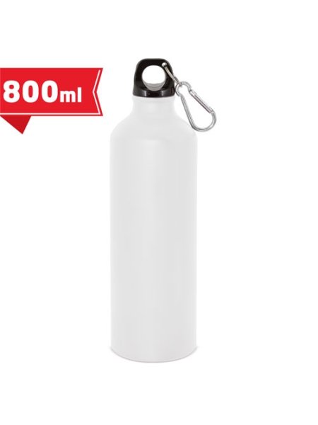 BOTTIGLIA IN ALLUMINIO 800 ML CON MOSCHETTONE 